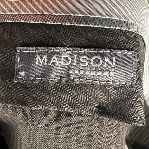 Madison Modern Fit Motion Stretch Men's Gray 30x30 Dress Pants EUC - Picture 8 of 11